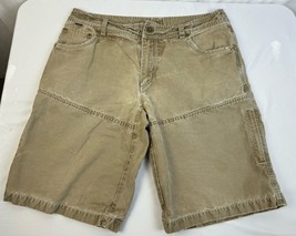 Kuhl Shorts Khaki Beige Trail Hiking Patina Dye Utility Outdoor Men’s 36 - £23.14 GBP