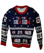 Miller Lite Adult M Ugly Christmas Sweater Tis The Season Pullover Sweater - $47.52