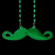 Mustache Beaded Necklace by Funky - Green Pack of 12 Faceted Crystals - €28,99 EUR