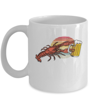 Coffee Mug Funny Beer Drinking Lobster  - £11.74 GBP