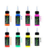8 Color Btls / Set UV Black Light Tattoo Ink - $380.33 CAD
