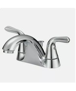 Project Source Chrome Finish Bathroom Sink Faucet w/ Drain Centerset - £21.88 GBP