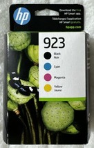 HP 923 Black Cyan Magenta Yellow Ink Set 6C3Y6LN Exp 07/2025+ Sealed Ret... - $81.99