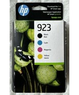 HP 923 Black Cyan Magenta Yellow Ink Set 6C3Y6LN Exp 07/2025+ Sealed Ret... - £64.49 GBP
