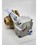 3 Way 1/2&quot; 9V 12V/24VDC Auto Return Brass Electrical On/Off Motorized Ba... - £34.93 GBP