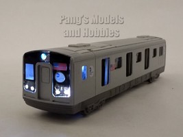 7 Inch New York City MTA Subway Train  Lights &amp; Sounds 1/100 Scale Diecast Model - £15.78 GBP