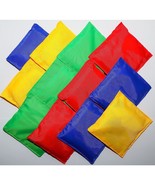 12 Assorted Color Large 5X5 4Oz Each Strong Nylon Bean Bags For Beanbag-... - £32.84 GBP