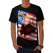 Wellcoda Freedom Flag Eagle USA Mens T-shirt, USA Graphic Design Printed Tee - £15.00 GBP+