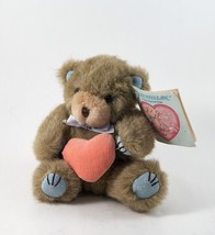 Gibson &quot;Teddy Hugglesbie&quot; Plush Bear 1987 Vintage Tags/book 7.5&quot; Tall - £10.38 GBP