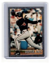 1993 Bowman Chipper Jones card #347 Foil Top Prospect Atlanta Braves HOF - £1.56 GBP