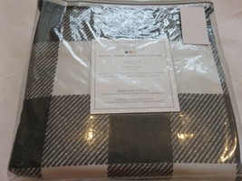 Dormisette Luxury German Flannel Queen Duvet Shams Set 100% Cotton Buffalo Plaid - £107.72 GBP