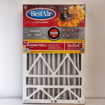 BestAir Honeywell 16 x 25 x 4 Replacement Pleated Air Furnace Filter Mer... - $26.24