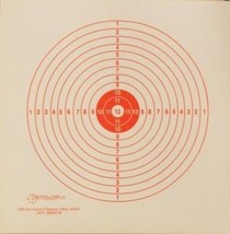 Air Rifle Targets - (5-Inch-Wide Bulls-eye) Segmented Circle (Red, 50 pe... - $11.41