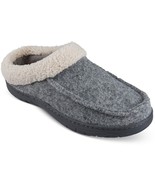 Haggar Mens Faux Fur Slip On Comfort Loafer Slippers, GREY, XXL 13-14 - $35.63
