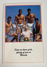 As You Can See, Men are easy to come by in Florida Postcard - $2.39