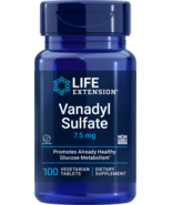 Life Extension VANADYL SULFATE 7.5 MG 100 Tabs 12/2025 - $180.99 MXN