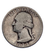 1932-S 25C Washington Quarter Fine Condition, All Letters Clear from Rims - €108,00 EUR