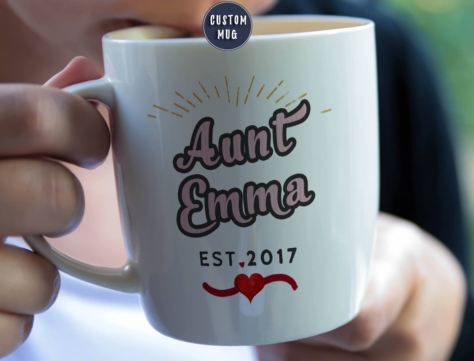 New Aunt Mug, Aunt Coffee Mug, Aunt Mug, Pregnancy Baby Reveal Mug, Aunt to Be - $14.95