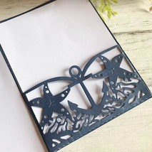 Starfish &amp; Anchor Pocket Card Frame Metal Cutting Die Card Making Scrapbooking   - £7.87 GBP