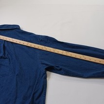 Roundtree & Yorke Men's Blue Cotton Button-Down Denim Shirt Size Large image 9