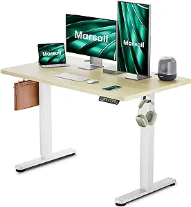 Tzesd9N Electric Standing Desk, 40Inch, Rustic - £209.31 GBP