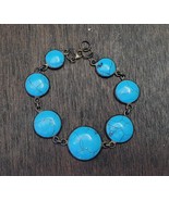 Vintage arfificial turquoise or howlite sterling silver bracelets - €47,18 EUR