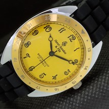 Mechanical Henri Sandoz &amp; Fils Vintage Swiss Mens Yellow Watch 566a-a299880-6 - £19.60 GBP