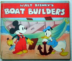 Walt Disney Mickey Mouse The Boat Builder 1938 G&amp;D 1st Edition Goofy Donald - £336.32 GBP