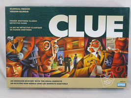 Clue 2002 Board Game Parker Brothers Complete Stand up Figures Bilingual - £15.49 GBP