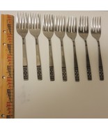 Set Of 7 Imperial International IIC Stainless CORTINA Salad Forks 6 1/4&quot;... - $33.78 CAD