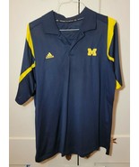 Men XL NCAA Official Adidas Performance Short Sleeve University of Michigan - $327.09 MXN