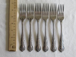 Roberts Rogers Co Korea &amp; Taiwan DELIGHT Stainless Lot of 6x Dinner Fork... - £18.97 GBP