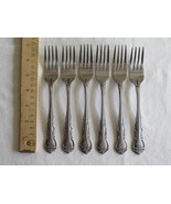 Roberts Rogers Co Korea &amp; Taiwan DELIGHT Stainless Lot of 6x Dinner Fork... - £18.66 GBP