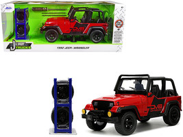 1992 Jeep Wrangler DV8 Off-Road Red with Matt Black Stripes with Extra Wheels &quot;J - £39.12 GBP