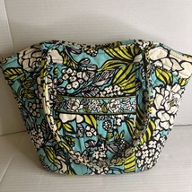 Vintage Vera Bradley Purse Sweetheart Island Blooms Aqua-Lime Green. - $19.85