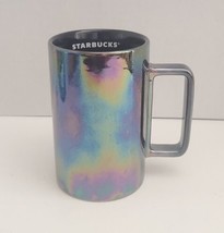 Starbucks Holiday 2020 Iridescent Rainbow Textured Ceramic Cup Mug 12 oz - £19.73 GBP