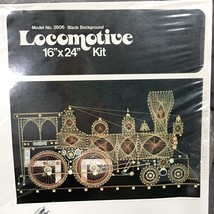 WIRE N THINGS Locomotive 16&quot; x 24&quot; metal art kit - UNUSED 1976 vintage #... - $75.00