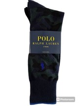 Polo Ralph Lauren Camo/ Solid Sock 2 Pack.Navy/Hunter Green.Nwt.MSRP$18.00 - $16.83