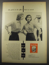 1955 Carson Pirie Scott Rhoda Lee Blouses Ad - the girls in the office - $18.49