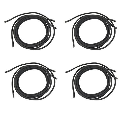 NO TIE Dress Shoelaces (27" - 4 Pairs) - For Safety and Independence