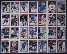 1991-92 O-Pee-Chee OPC St. Louis Blues Team Set of 28 Hockey Cards - £7.07 GBP