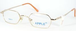 Child's APPLE EYEWEAR Monel AB215 GOLD EYEGLASSES GLASSES FRAME 215 44-2... - $13.17