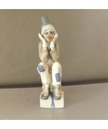 Enesco Clown Figurine Vintage Handpainted Lladro-Style Thinking Clown St... - £15.79 GBP