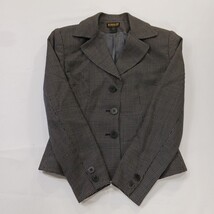 Georgiou Studio Woman’s Gray 3-Button Collar Wool Blend  Blazer Jacket Size 0 image 14