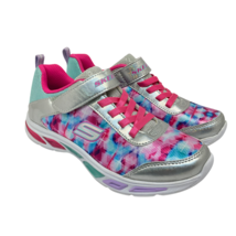Skechers Kid’s Light-Up Athletic Sneakers SN10921L Silver/Multi Size 4Y - $37.99