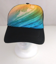 Port Authority Mesh Back Sunset Waves Snapback Baseball Cap - $12.60