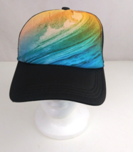 Port Authority Mesh Back Sunset Waves Snapback Baseball Cap - £9.98 GBP