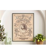 Our Father Prayer Print, Vintage 1874 Religious Art, Antique Christian W... - $25.26 CAD