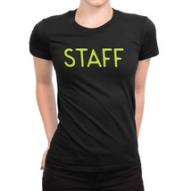 NYC Factory Staff T-Shirt Ladies Screen Printed Tee Front &amp; Back Design ... - £7.88 GBP+