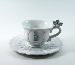 Enesco Precious Moments Cup and Saucer December Teacup Collectable Display - £7.11 GBP